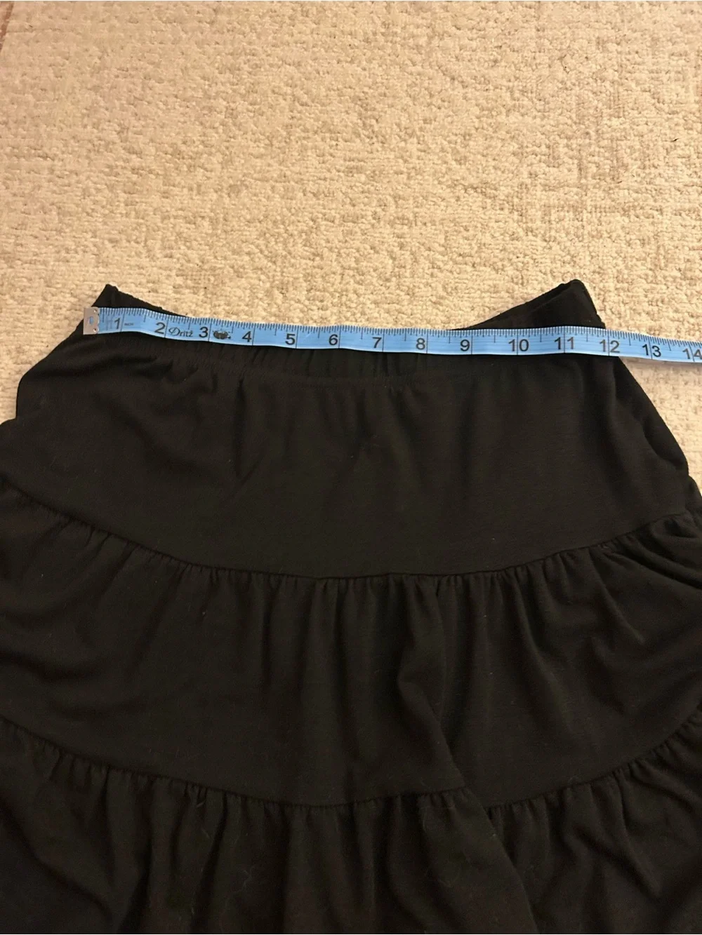 SHEIN Women’s Sz S Minimalist Preppy Black Tiered Mini Tennis Golf Skirt
